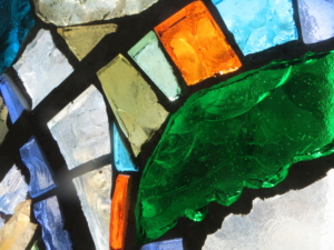 détail de la dalle de verre